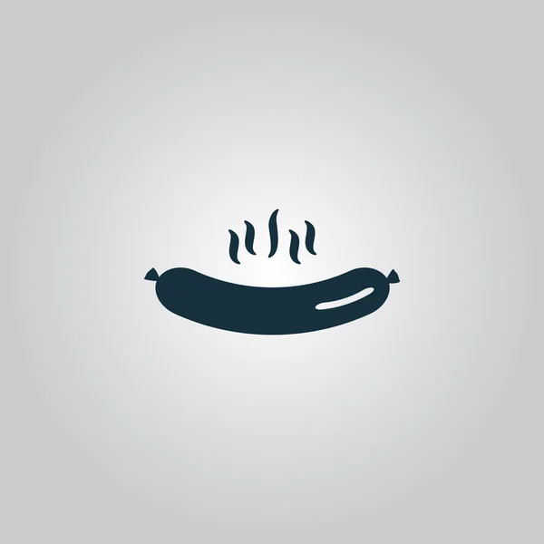 Icône de saucisse grillée — Image vectorielle