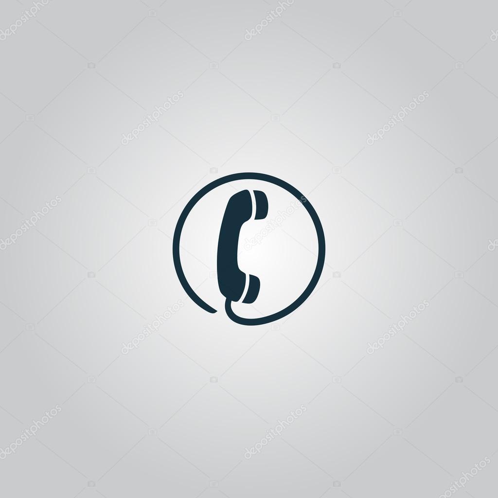 Telephone receiver icon