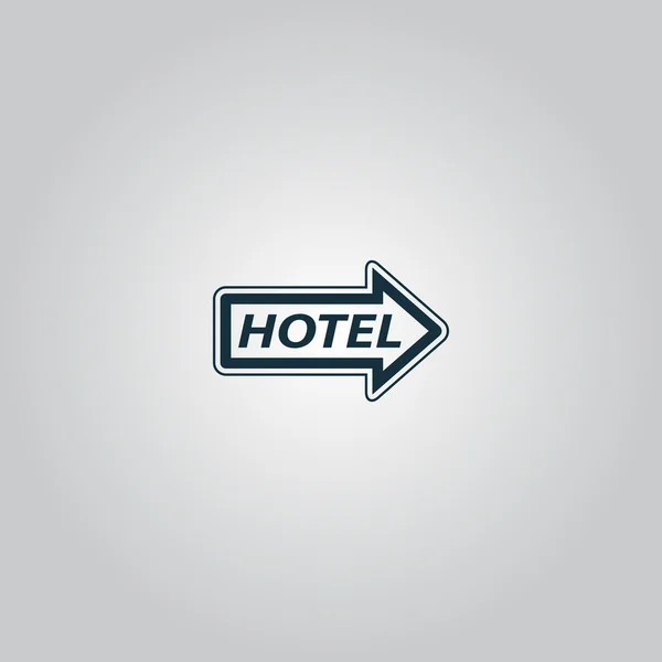 Vector de cartel de motel — Vector de stock