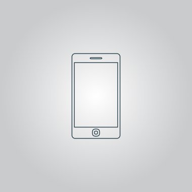 Akıllı telefon simgesinin vektör illüstrasyonu