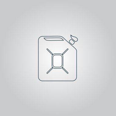 bidon petrol vektör simgesi