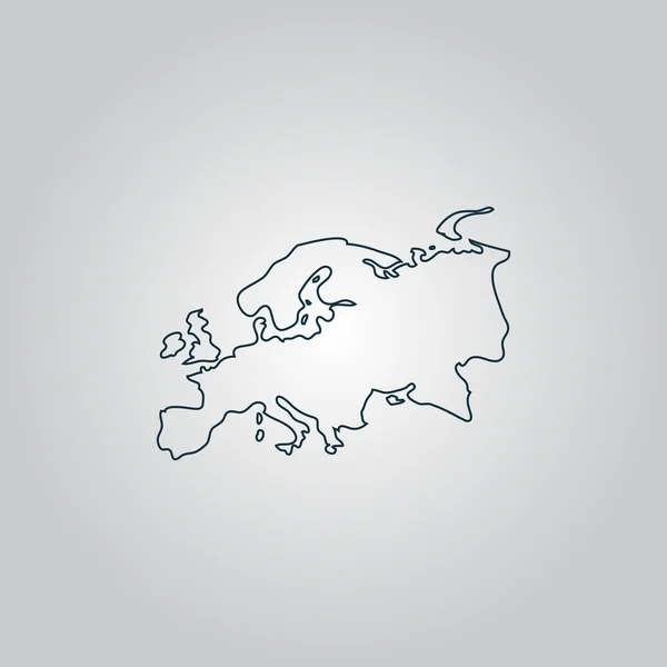 Eurasia mapa — Vector de stock