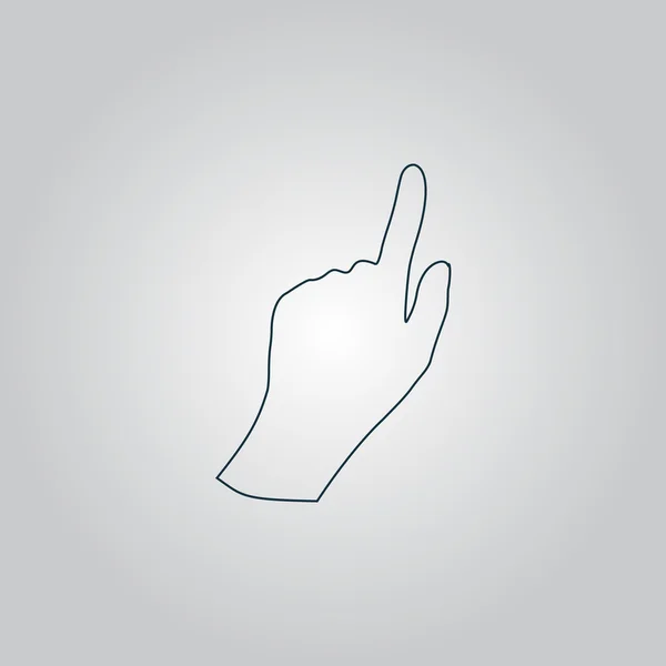 Icono de mano del cursor — Vector de stock