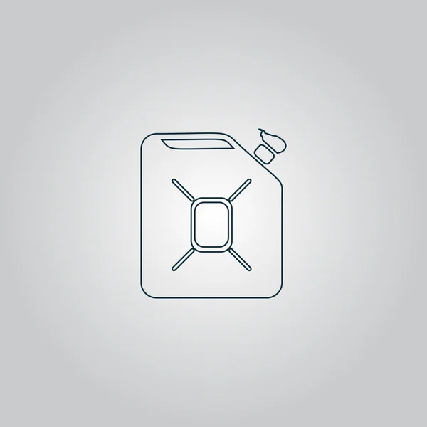 Jerrycan icono vector de aceite — Archivo Imágenes Vectoriales