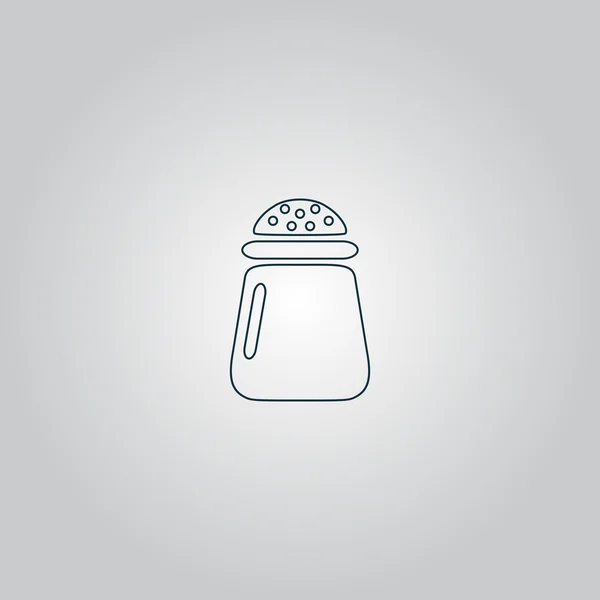 Sůl nebo pepř - vektorové ikony izolované — Stockový vektor