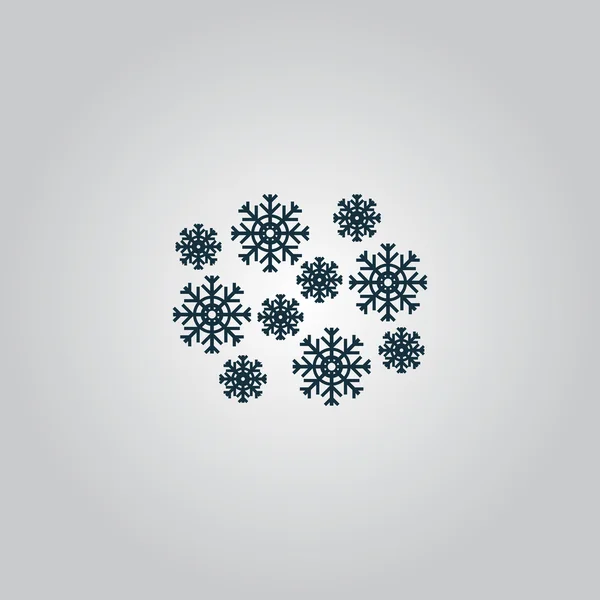 Icône flocons de neige — Image vectorielle
