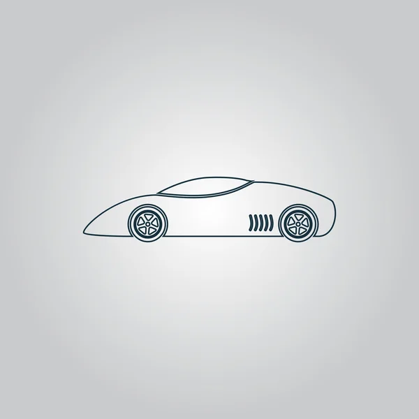 Silhouette de voiture de sport pour les sports de course — Image vectorielle