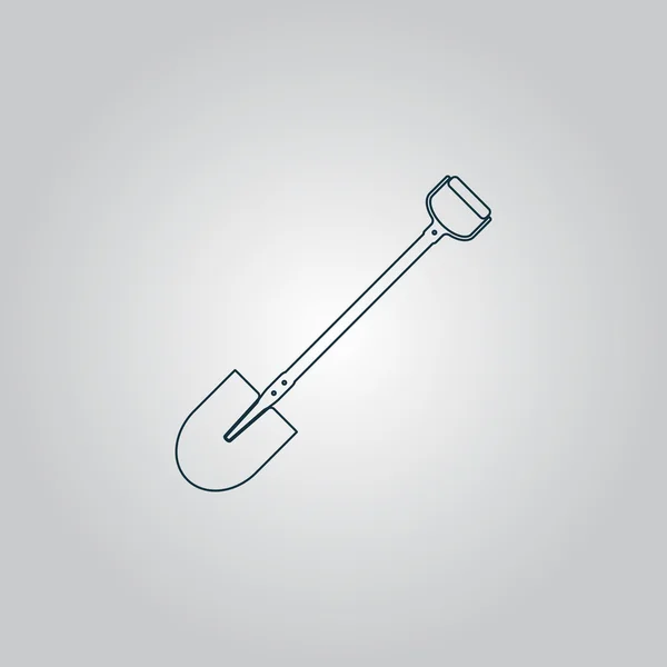 Shovel - Vector icon — Stock Vector