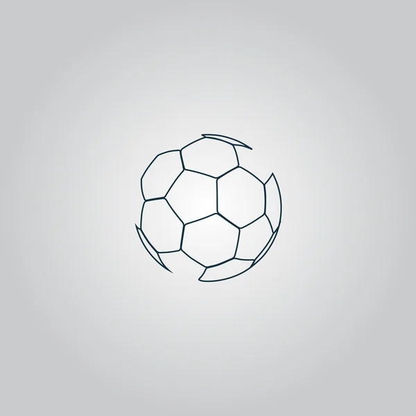 Ballon de football vectoriel - soccer — Image vectorielle