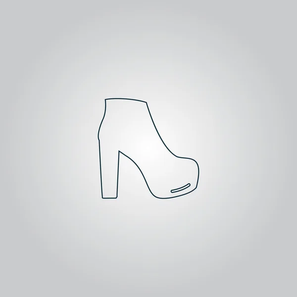 Femme chaussure icône — Image vectorielle