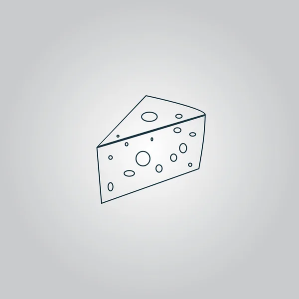 Ícone de queijo — Vetor de Stock