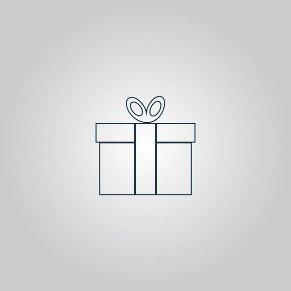 Icono de vector caja de regalo — Vector de stock
