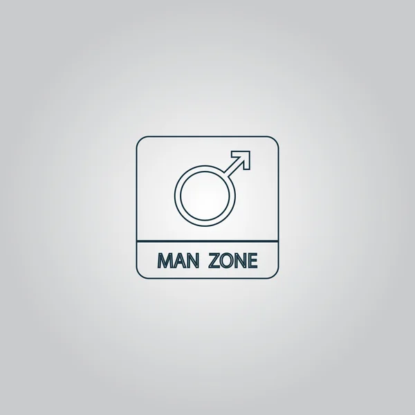 Simbolo maschile, uomo — Vettoriale Stock