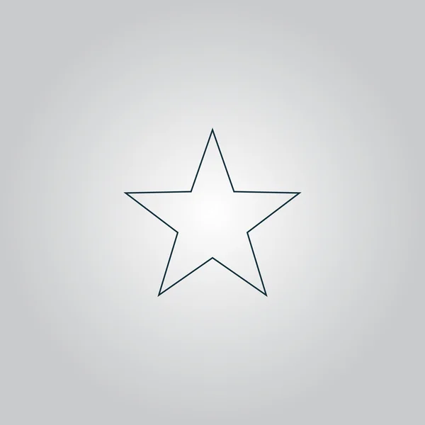 Estrella clásica - icono de vector — Vector de stock