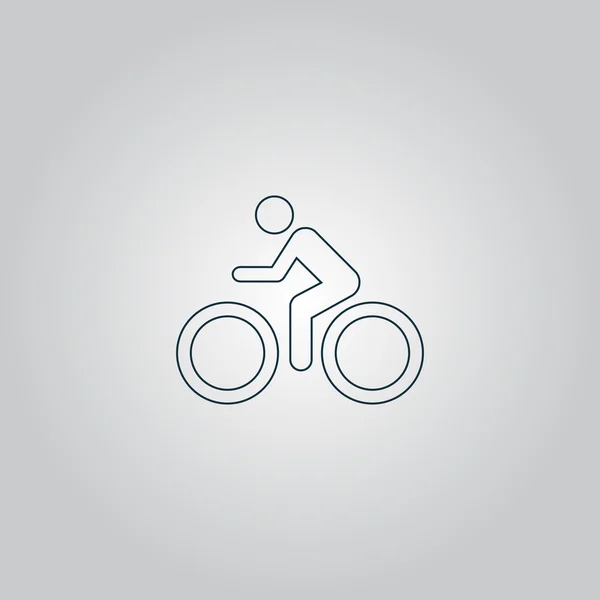 Ciclismo de carretera icono — Vector de stock