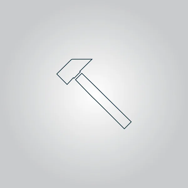 Hammer-Symbol — Stockvektor