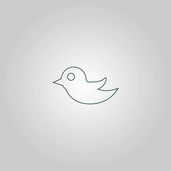 Ikona ptáka — Stockový vektor