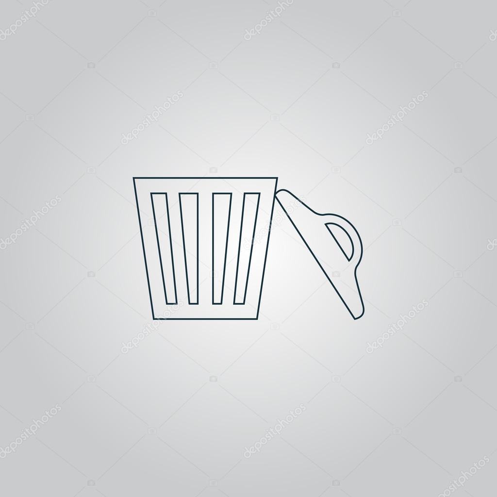Trash Can Vector Illustration Stock Vector C Burntime555 76375189