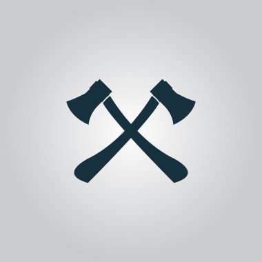 Ahşap kolları vektör çizim ile iki eksen