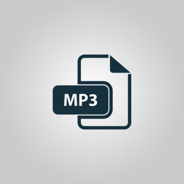 MP3 ses dosyası uzantısı simgesini.