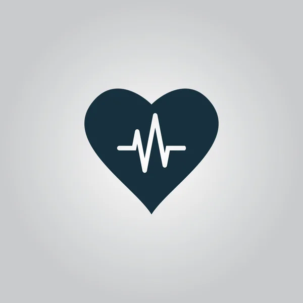 Corazón con cardiograma — Archivo Imágenes Vectoriales