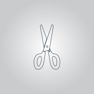 Makas simgesi, işaret ve düğme