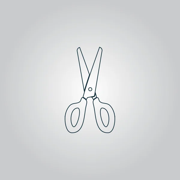 Ref. Scissors icon, sign and button — стоковый вектор