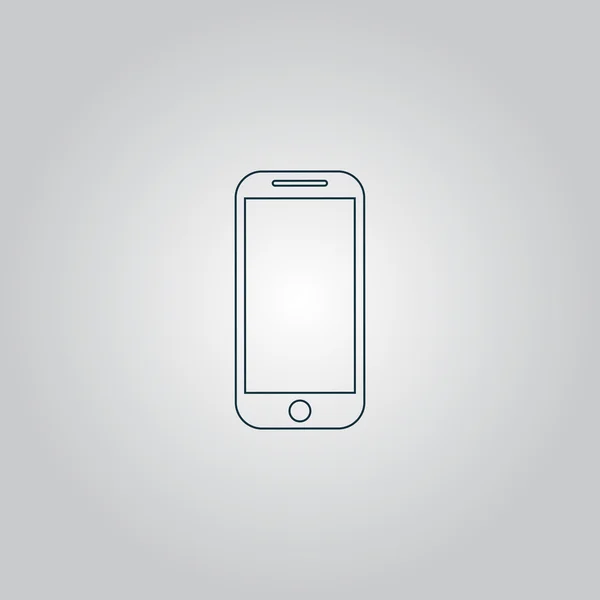 Icona del segno del telefono cellulare, illustrazione vettoriale . — Vettoriale Stock