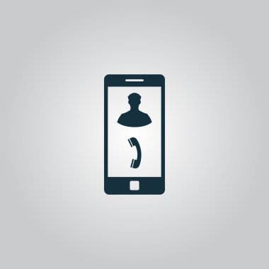 Vektör Telefonu Gelen Arama Simgesi