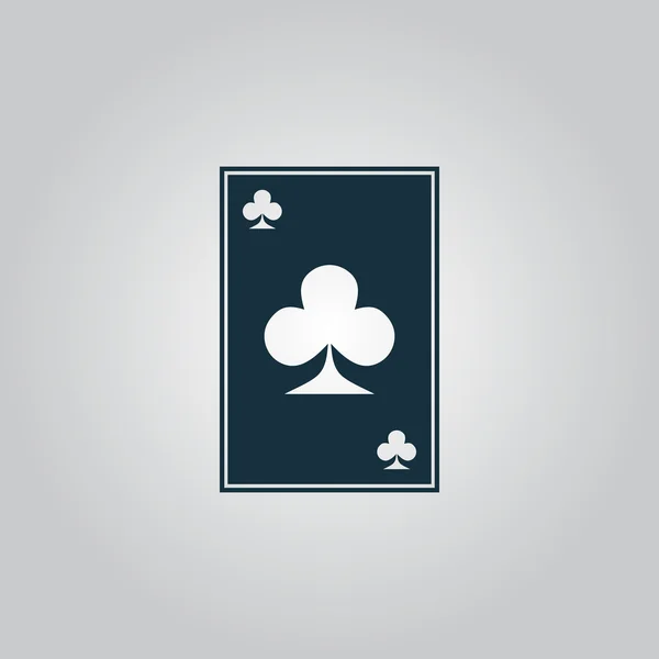 Clubes icono de la tarjeta — Vector de stock
