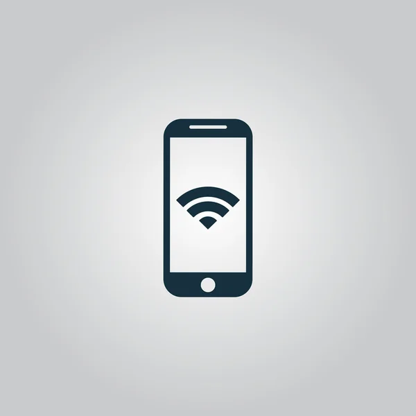 Wi-Fi auf dem Smartphone — Stockvektor