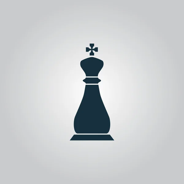 Chess king icon — Stock Vector