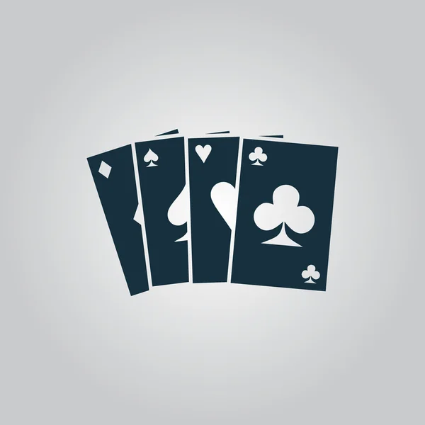 Icône de cartes de jeu — Image vectorielle