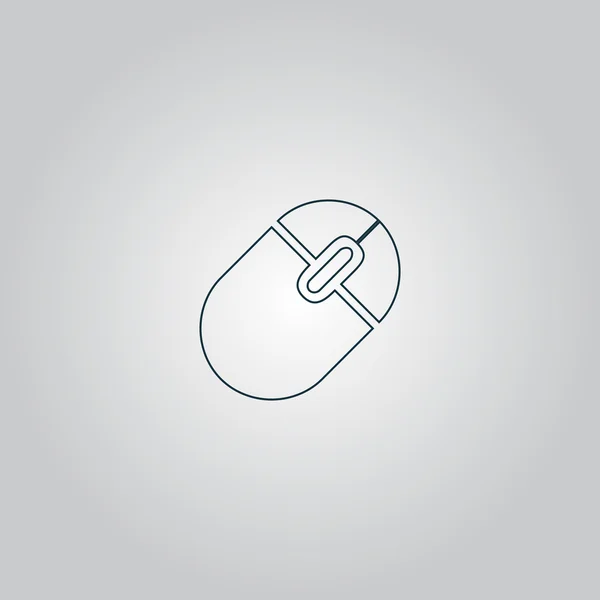 Icono del ratón del ordenador, ilustración vectorial. — Vector de stock