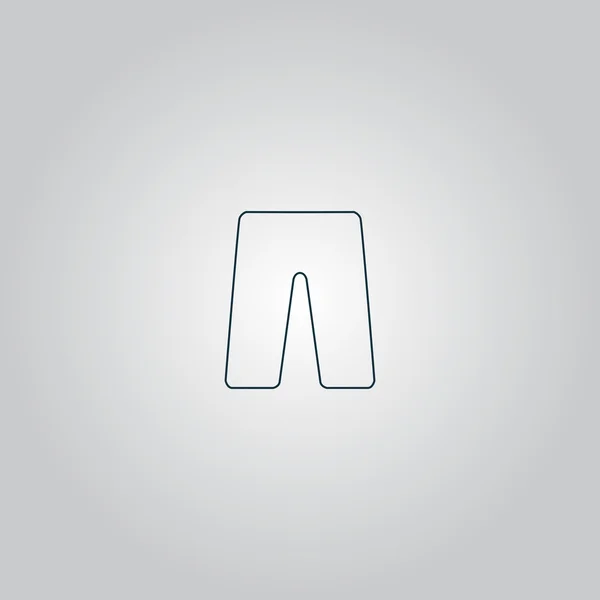 Capri icono plano — Vector de stock