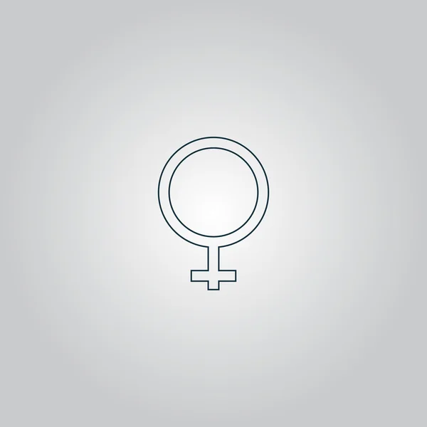 Female sign icon. — Stock Vector