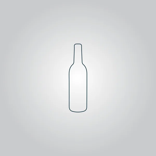 Ikon botol minuman keras - Stok Vektor