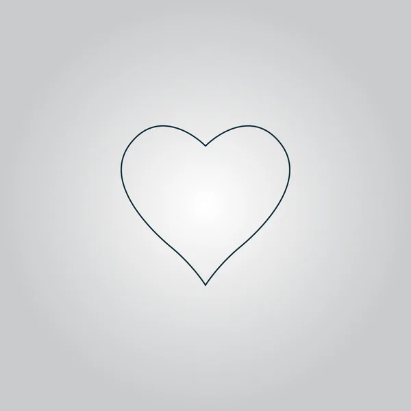 Pictogramme cardiaque — Image vectorielle