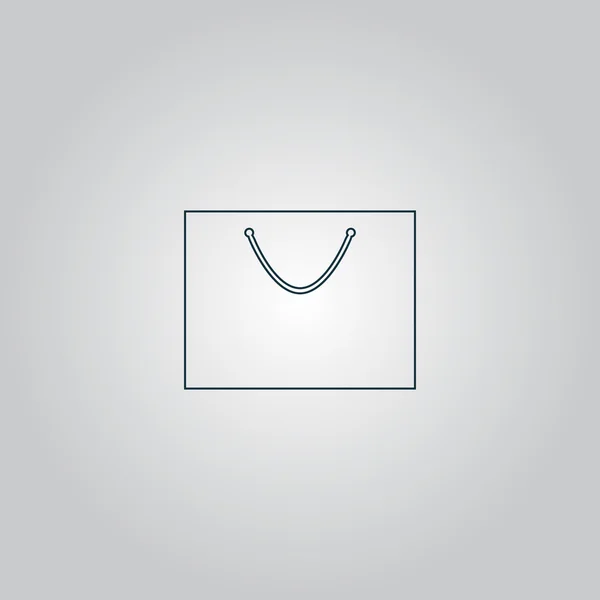 Shoppingväska - vektor icon — Stock vektor