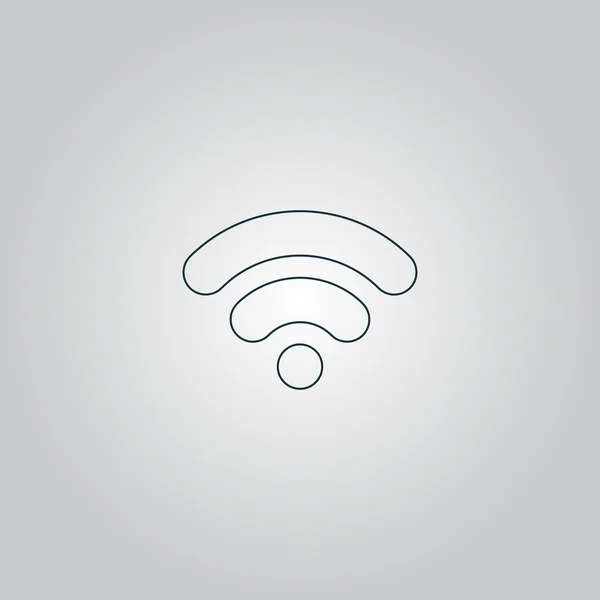 Wifi-Netzwerk, Internet-Zone Symbol — Stockvektor