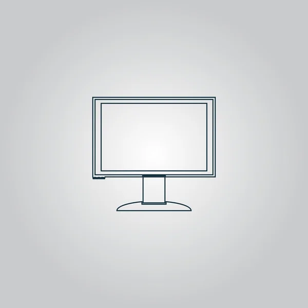 Icono del monitor vectorial — Vector de stock