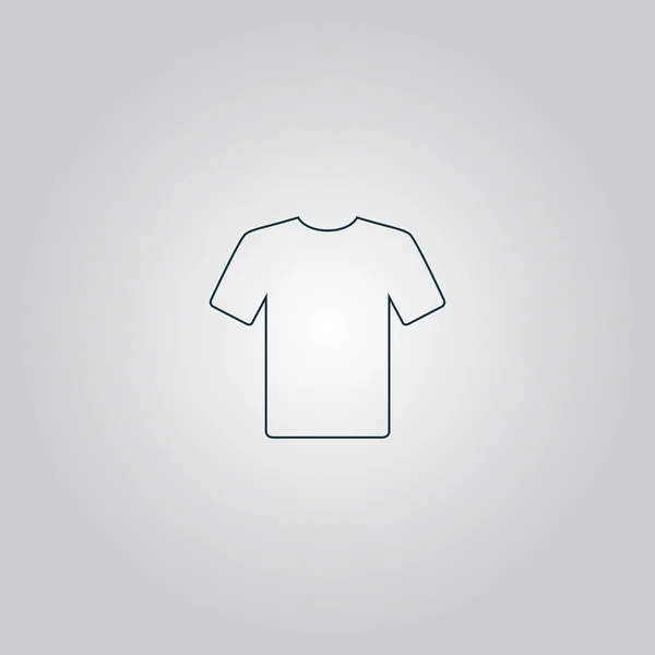 Ícone de camiseta, ilustração vetorial. Projeto plano Ilustrações De Stock Royalty-Free