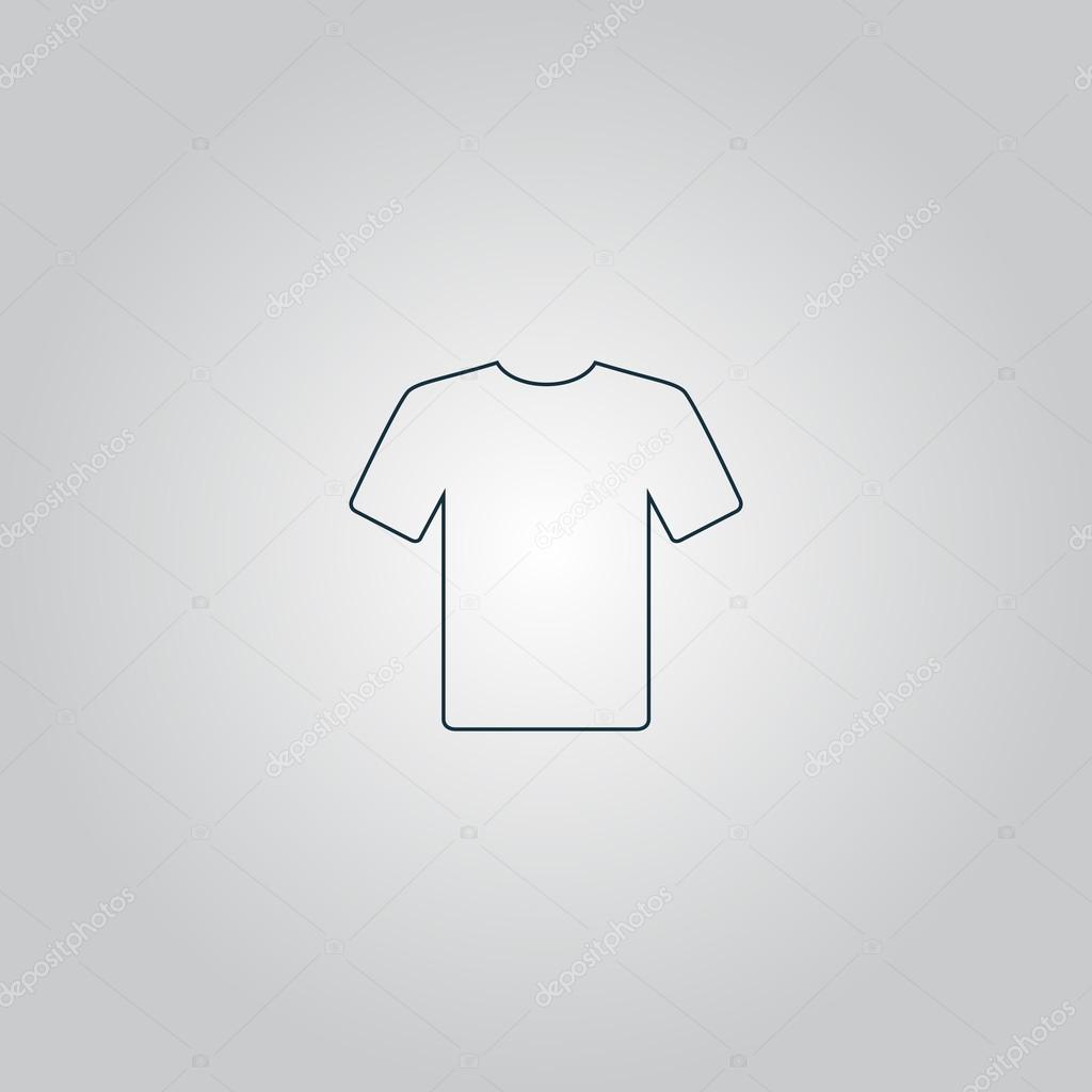 Tshirt Icon, vector illustration. Flat design