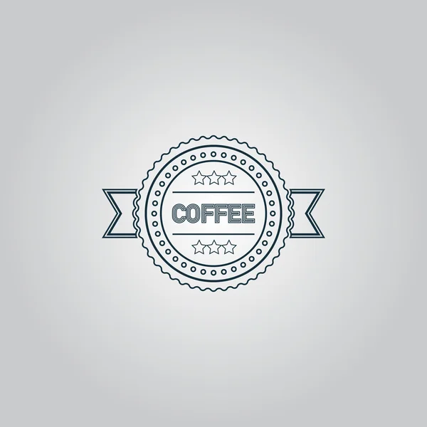 Popisek kávy — Stockový vektor