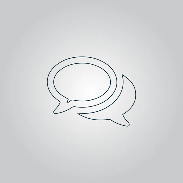Chat of dialoog pictogram — Stockvector