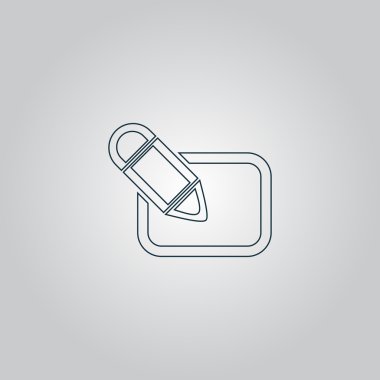 Kayıt simgesi, vektör çizim.