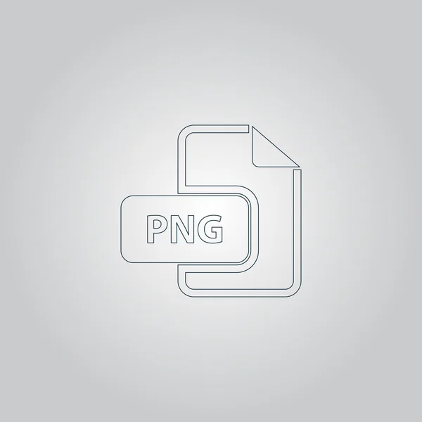 Png-Bild-DateierweiterungSsymbol. — Stockvektor