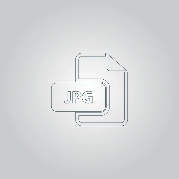 Ikona přípona souboru JPG obrázků. — Stockový vektor