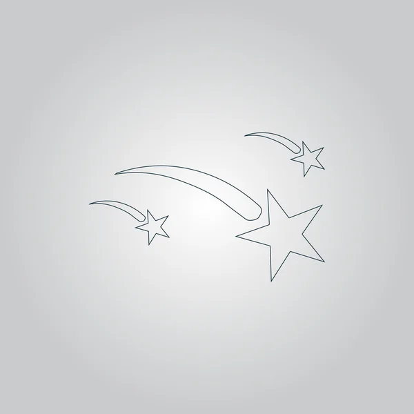 Icono de meteorito — Vector de stock
