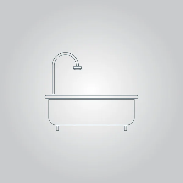 Bathtub Icon — Stock Vector